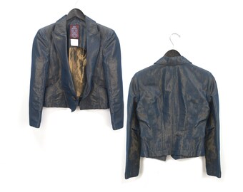 JOHN GALLIANO 2001 Blazer in denim dorato XS