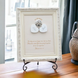 Unity wedding lock ceremony set, personalized love locks in frame