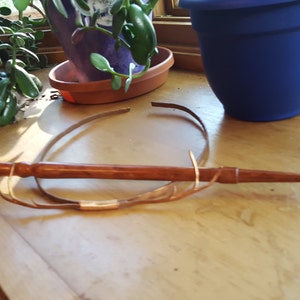 Handcrafted bubinga wand, 12 1/2&quot;/31 cm