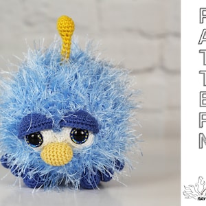 Baby MONSTER CROCHET PATTERN Amigurumi Toy Fuzzy Cute Cuddly Stuffed Plush pdf