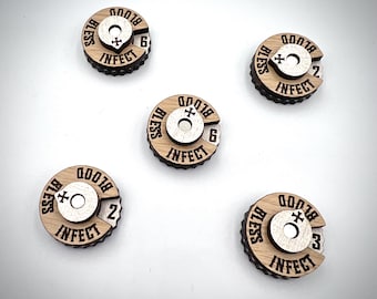 Trench Crusade Combination Marker Dials – Blood/Blessing/Infection
