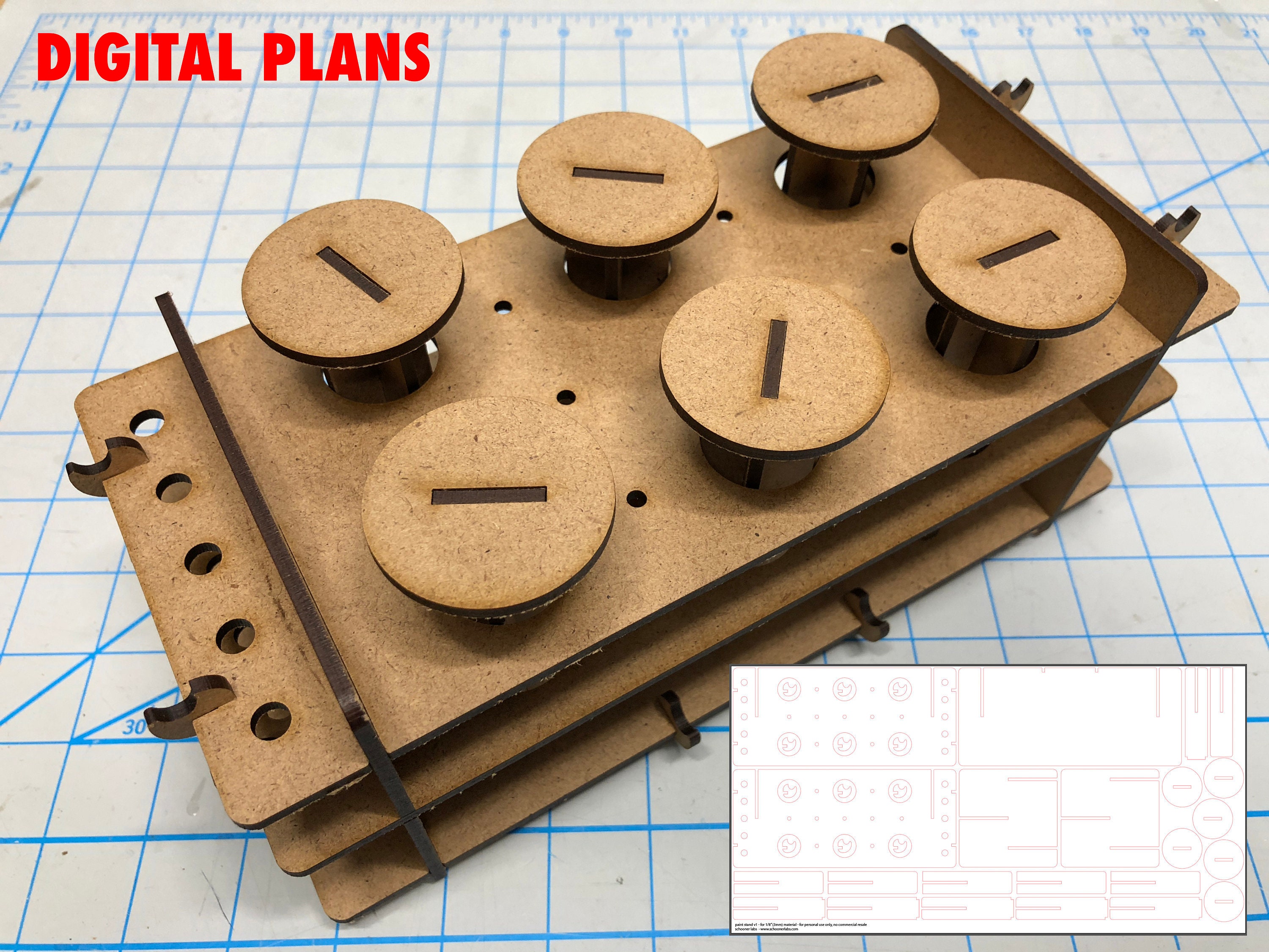 Laser Template Miniatures Paint Stand & Holders Etsy