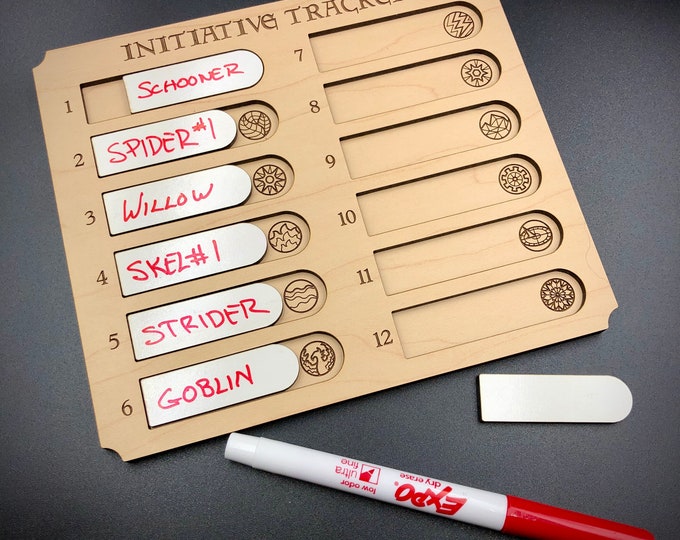 D&D Initiative Dashboard and Dry Erase Tile Set Etsy