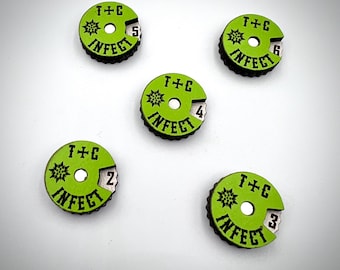 Trench Crusade Infection Dials – Magnetic Infection Marker Trackers