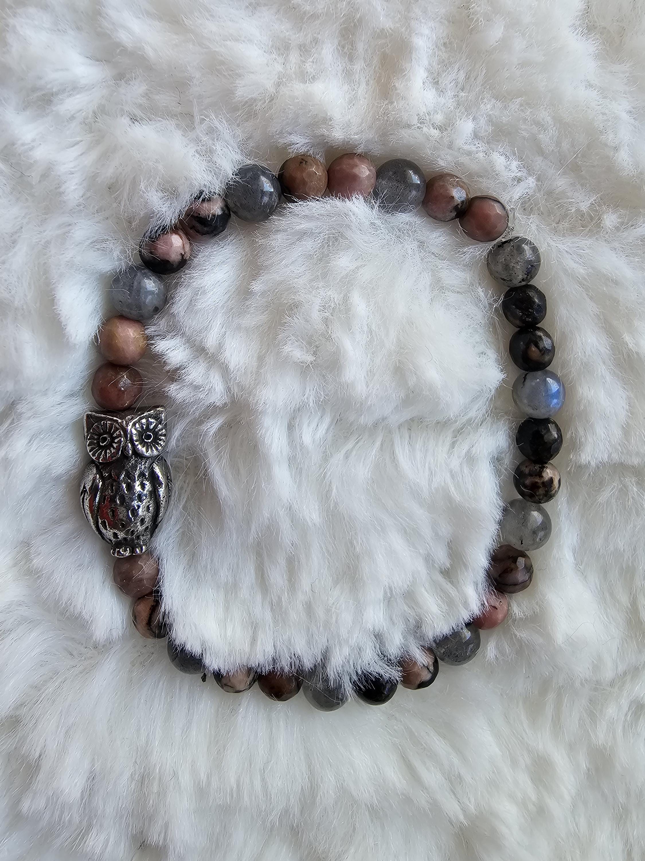 Heart protection owl bracelet