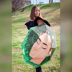 Large Wrapped Naturally Umbrella, Hair Accessories, Lightskinned Black Woman Gift, Gift For Her, Afrocentric Umbrella