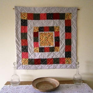 patchwork plaid, hanging, wall decoration or plaid on a sofa or armchair
