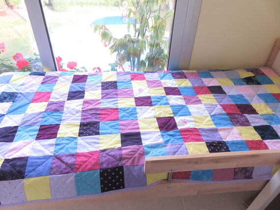 Plaid Bedspread Bed Cover Child Ikea 3 To 7 Years Etsy