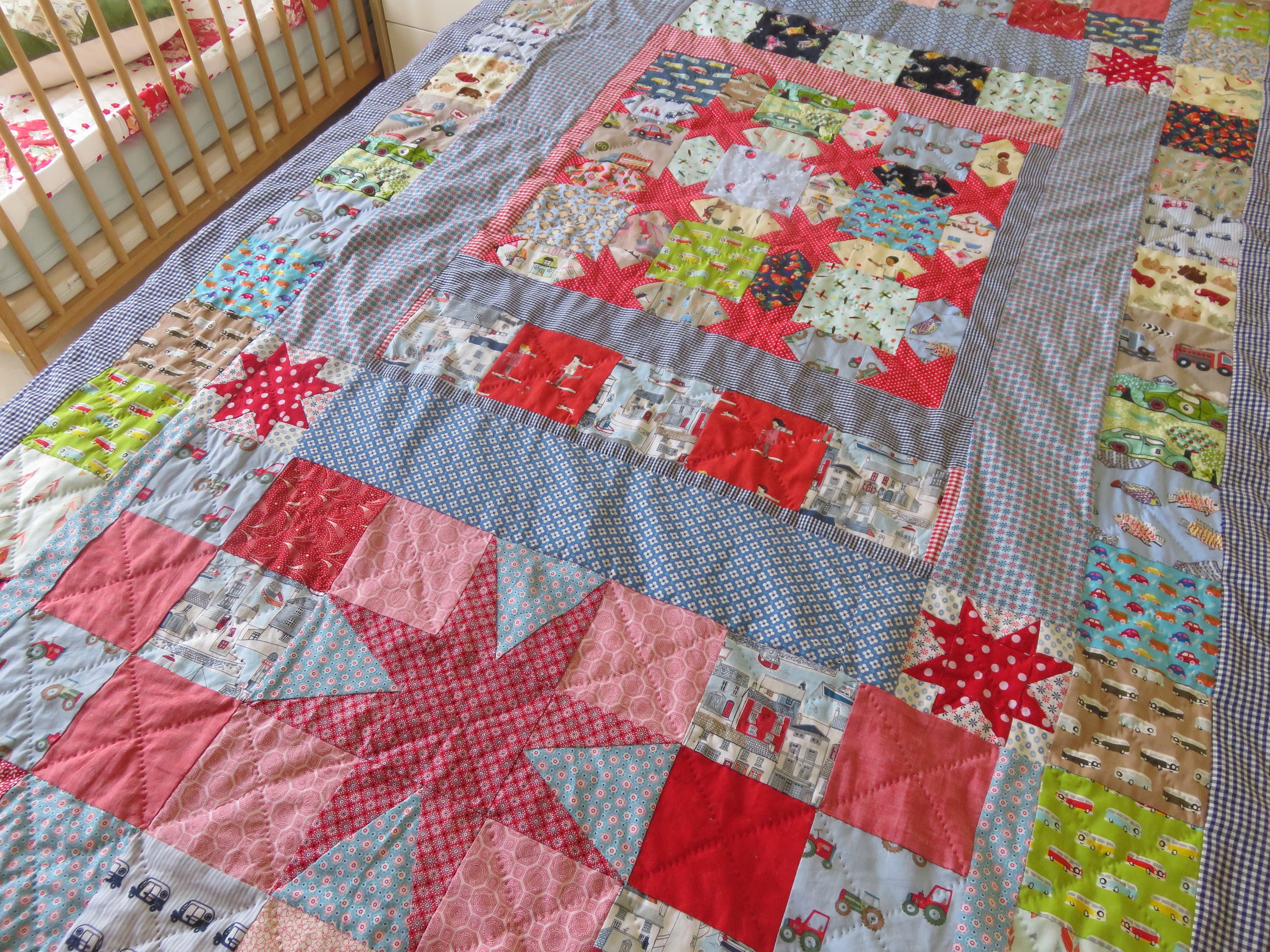 Patchwork Plaid Enfant Couvre-Lit, Couverture