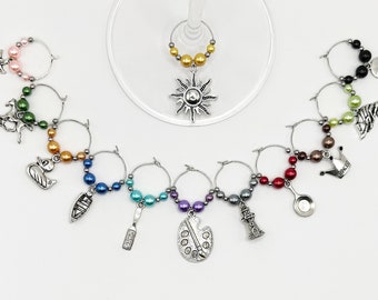 Rapunzel Wine Charms (12)
