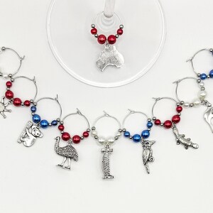 Australia Wine Charms (10)