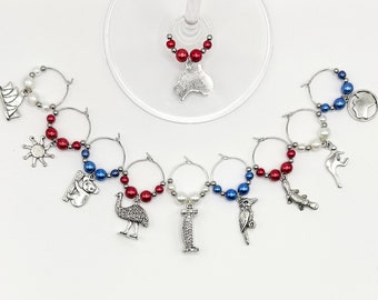 Australia Wine Charms (10)