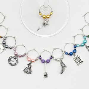 Cinderella Wine Charm Set (12)