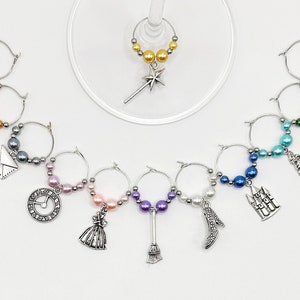 Cinderella Wine Charm Set 12 image 1