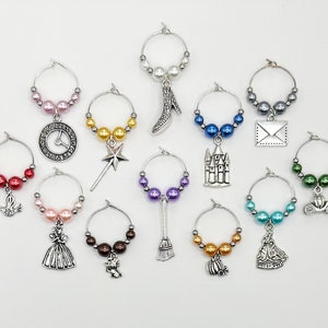 Cinderella Wine Charm Set 12 image 2