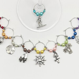 Beach Wine Charm Set  (10)