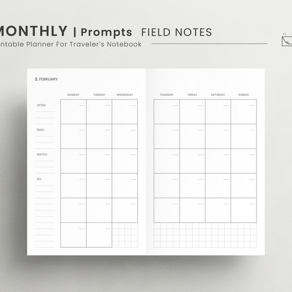 Leather Field Notes Planner Etsy