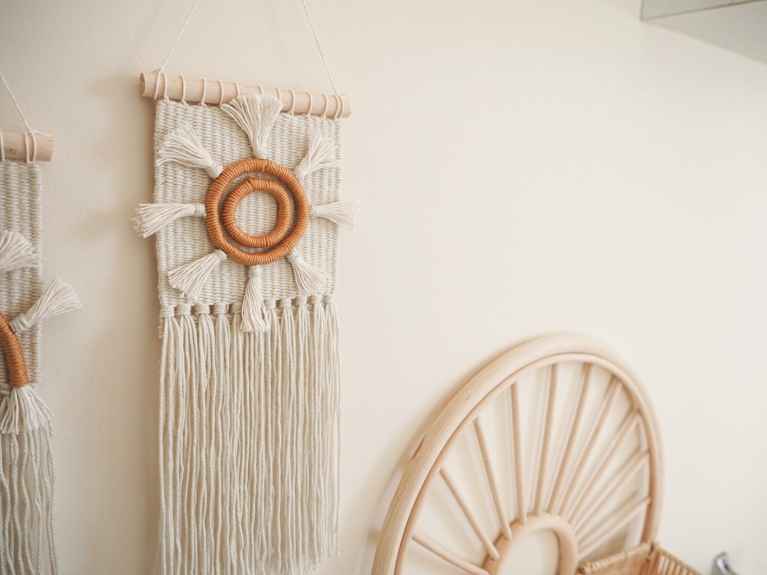 Mini Boho Sun Wall Hangings // Sun Weaving // Woven Wall Hanging // Sun