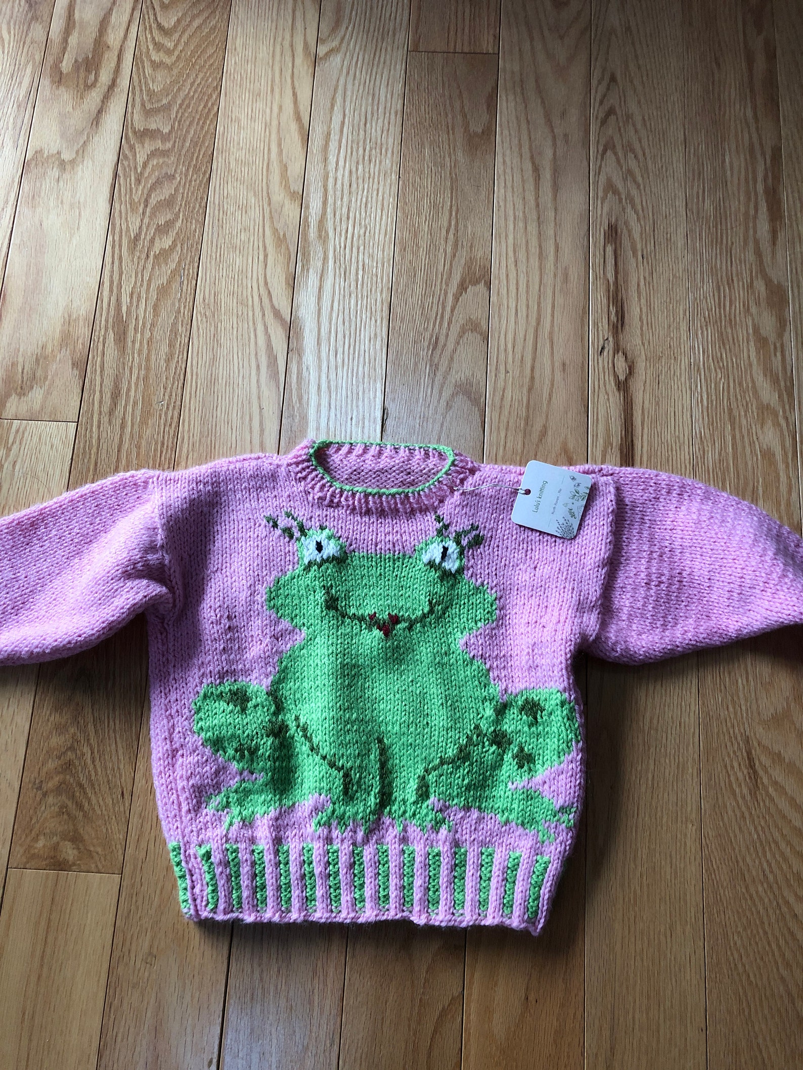 Frog Sweater Etsy