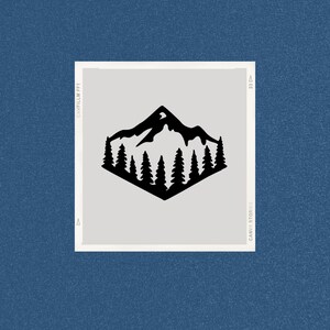 Mountain Trees decal | Mountain Car decal | Mountain decal | Laptop decal | Cup decal | Yeti decal | Water bottle decal | Tumbler decal |