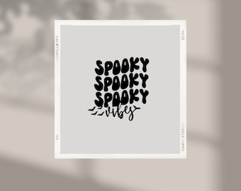 Spooky Vibes decal | Halloween decal | car decal | Laptop decal |Yeti decal | Water bottle decal | Tumbler decal | car decal