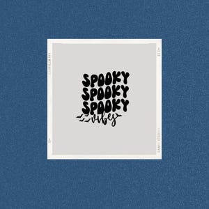 Spooky Vibes decal | Halloween decal | car decal | Laptop decal |Yeti decal | Water bottle decal | Tumbler decal | car decal