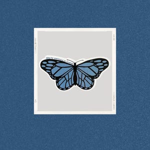Blue Butterfly Sticker | Change Sticker | Stickers for Hydroflask | laptop stickers | Water bottle Sticker | Waterproof Stickers | Butterfly