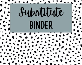 Substitute Binder PDF - dots background