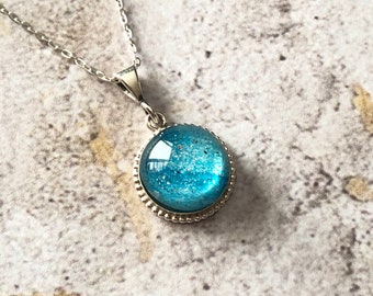 Cremation Ash Necklace, Sterling Silver Memorial Necklace, Ash Pendant, Pet Ash Keepsake, Cremation Jewelry, Memorial ash, Cremation Pendant