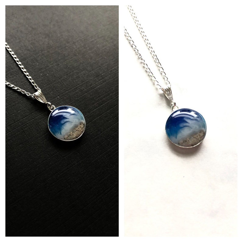Silver Memorial Necklace Ash Pendant Pet Urn Cremation Jewelry Pet Urn Ashes Memorial Necklace Sterling Silver Setting