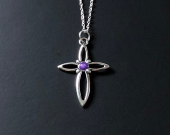 Cremation Ash Cross, Sterling Silver Cross Pendant, Cremation Jewelry, Ash Necklace, Ash Jewelry, Cremation Cross Necklace, Pet Memorial,