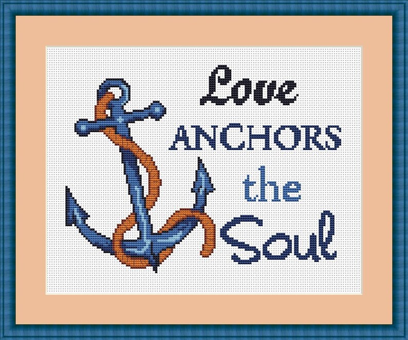 Anchor cross stitch pattern Anchor design cross stitch Anchor | Etsy