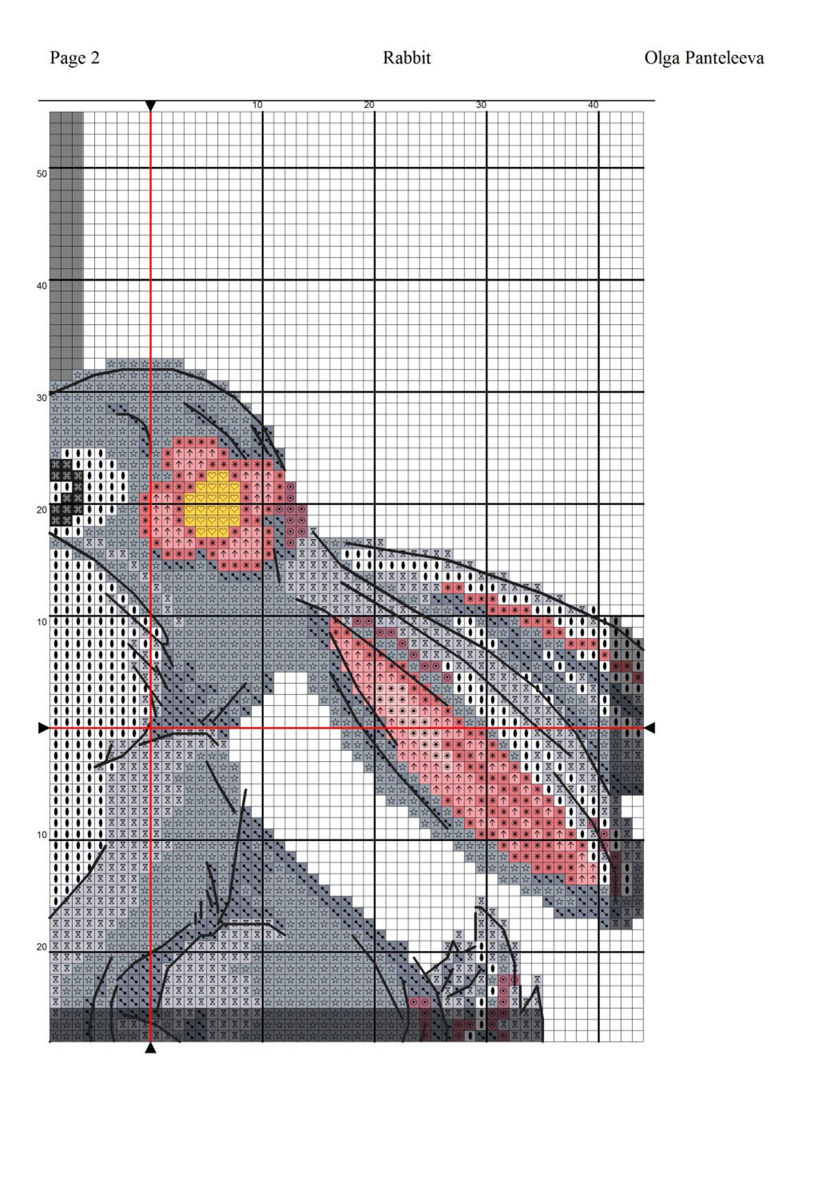 Rabbit cross stitch pattern Rabbit design cross stitch Rabbit | Etsy