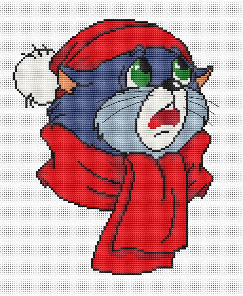 Cat cross stitch pattern Cat design cross stitch Cat lover Etsy