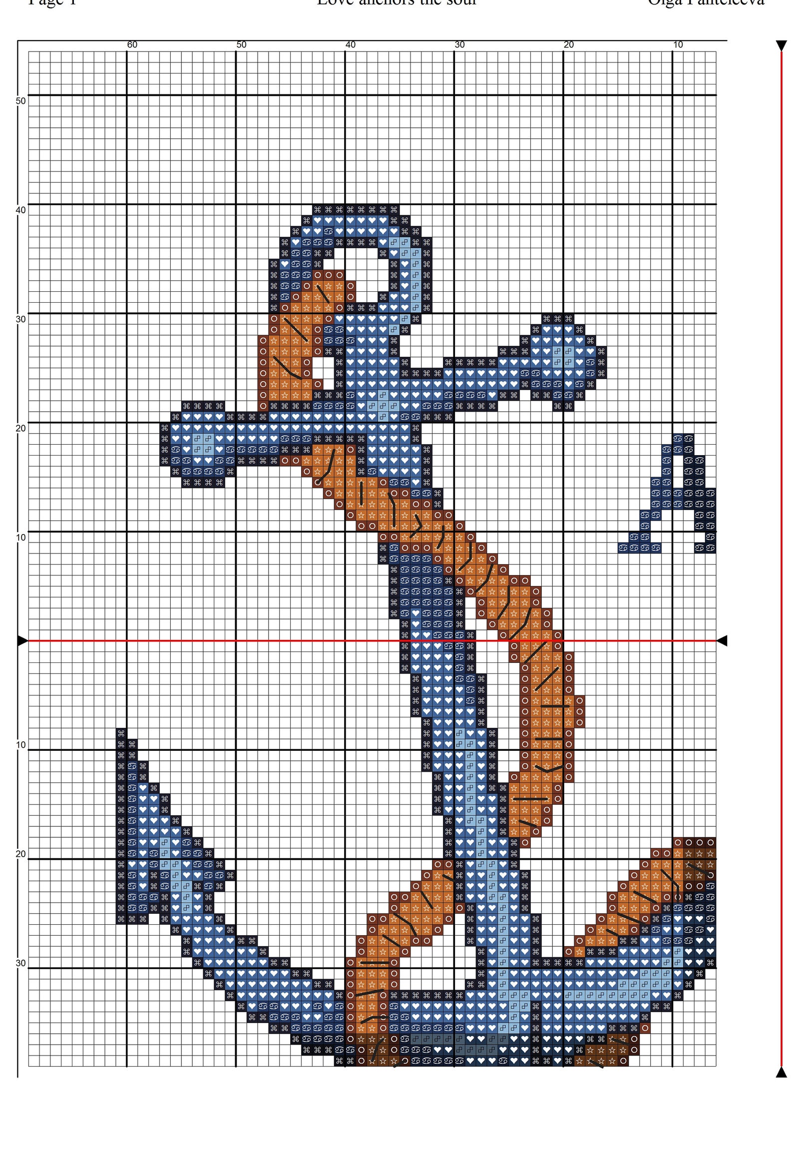 Anchor cross stitch pattern Anchor design cross stitch Anchor Etsy