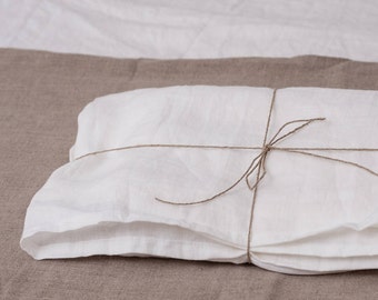 Gray, white, cacao linen flat sheet/bed sheet/flat bed sheet/natural bedding/bed linen/queen sheets/king size sheet/fine linens