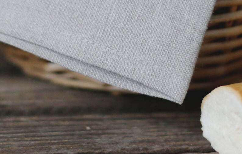 Eco friendly luxury gray linen napkins 12 14 Etsy