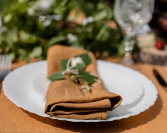 Mustard linen napkins 14", cloth napkins, wedding napkins, linen napkin, table napkins cloth, wedding cloth napkins, linen dinner napkins