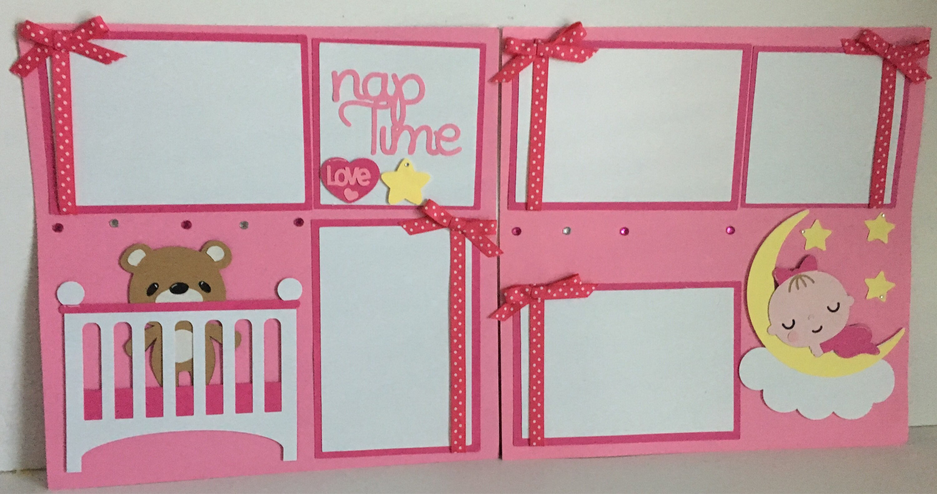 Premade 12x12 Baby Girl Scrapbook Etsy