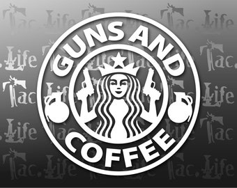 Download Guns And Coffee Svg Etsy