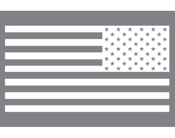 Us Flag Reverse Vinyl Decal Etsy