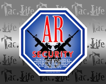 AR Security - Security Sticker (vinyl sticker or magnet)