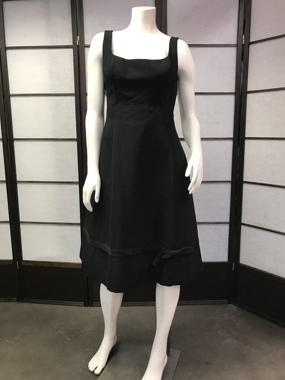 60s Vintage Anne Fogarty Black Cocktail dress