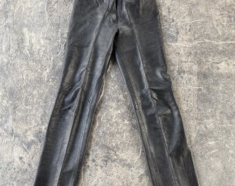 80s Leather Pants | Etsy