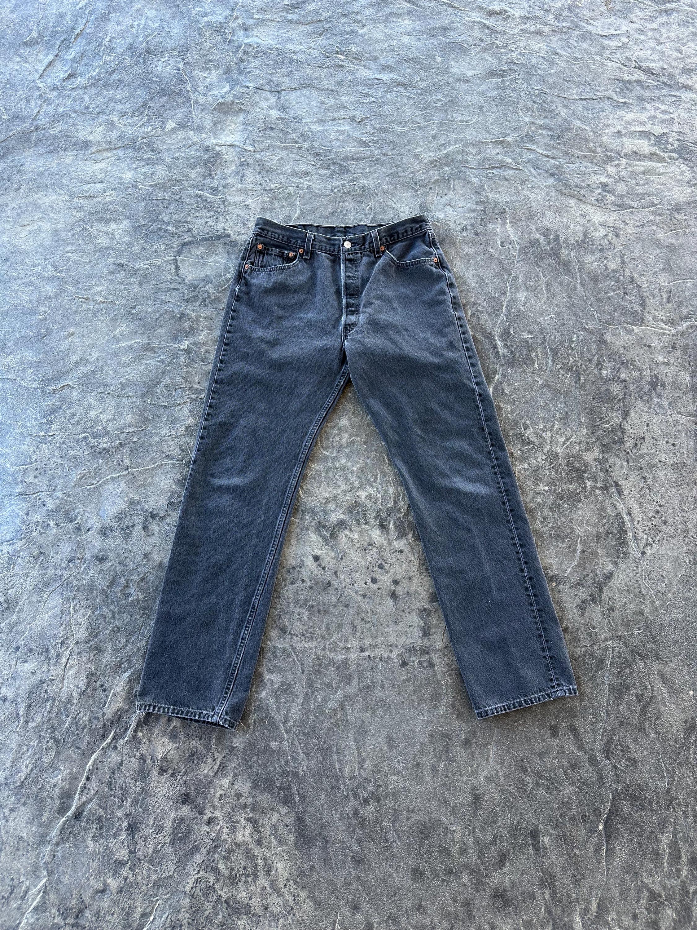 Black Levis 501 Vintage 32 - Etsy