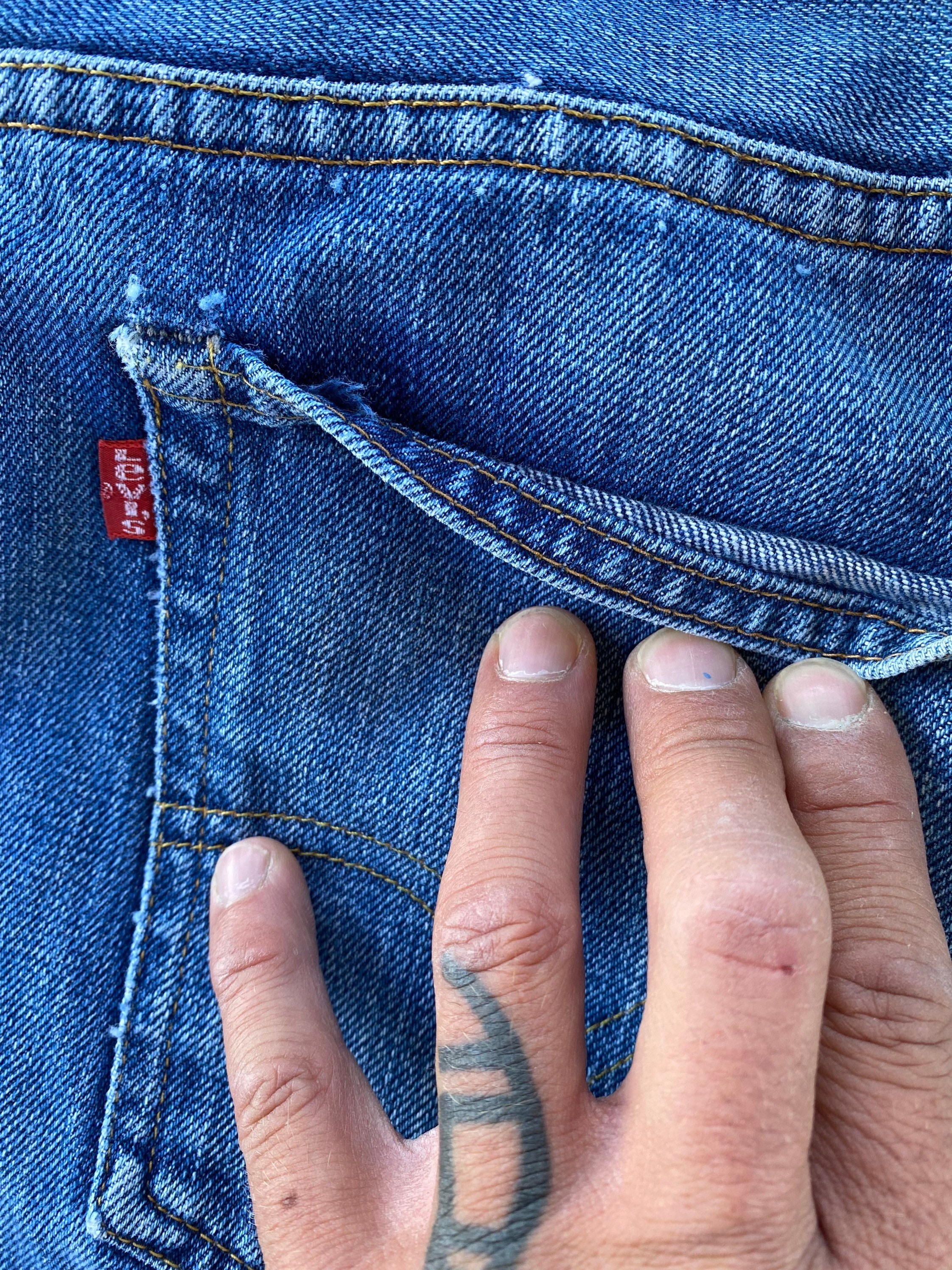 70s Levis 517 Bootcut Medium Dark Wash Single Stitch Jeans - Etsy