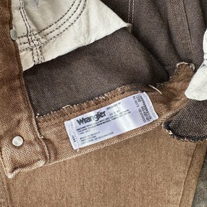 Wrangler Western Mid Rise Straight Leg Jeans Brown 90s Vintage 29 X 30 image 8