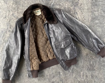 goatskin bomber jacket