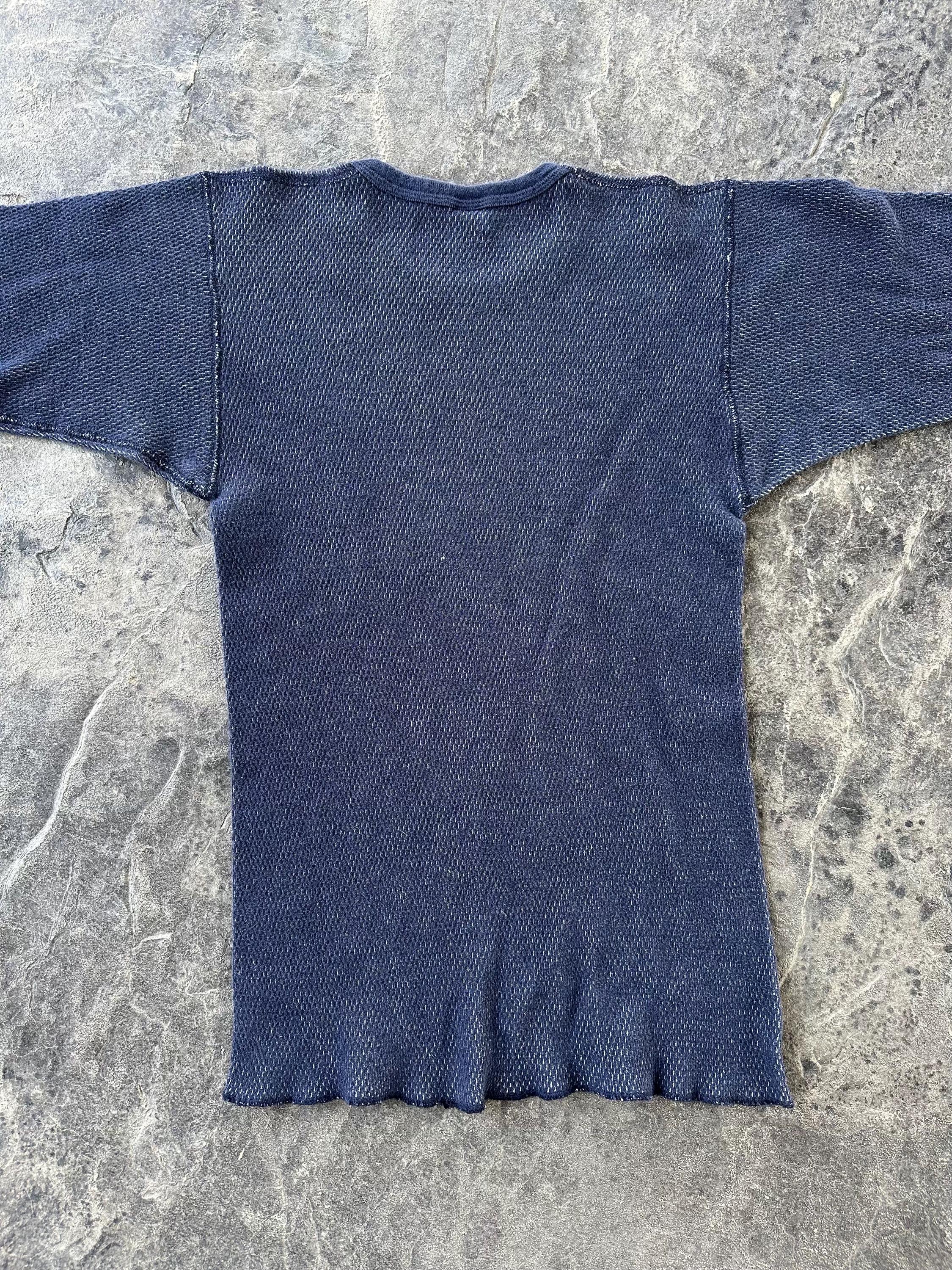 All Cotton JE Morgan Long Sleeve Thermal Undershirt Shirt Navy 