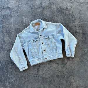 Levi’s Light Wash Denim Jean Jacket Blue 80s 90s Vintage Oversized Small 70508 0234